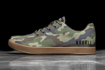 Camo Nobull Forest Camo Canvas Men's Trainers | CA V1327R